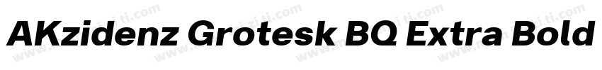AKzidenz Grotesk BQ Extra Bold Ait字体转换